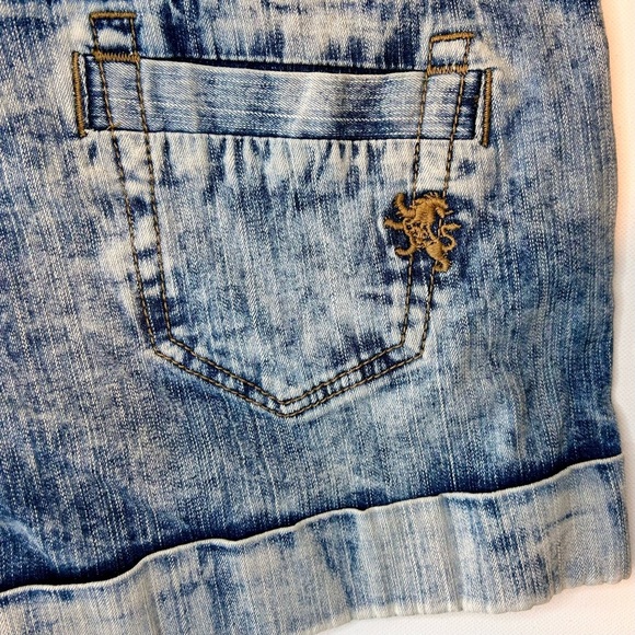 Final Price Y2K Express Vintage Lowrise Button Fly Denim Shorts Sz 2 - Picture 7 of 7